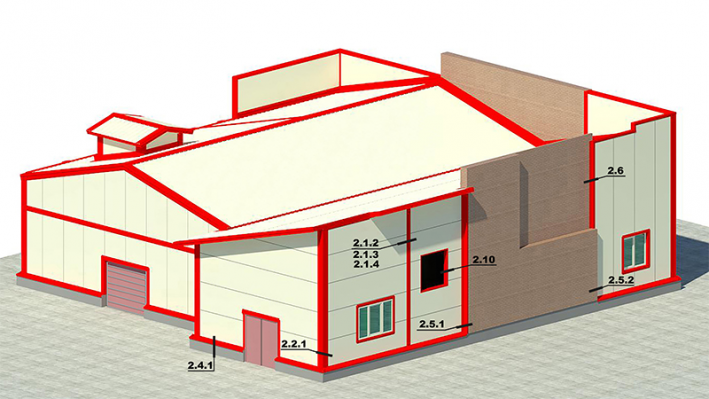 Наружный угол/горизонтальная раскладка